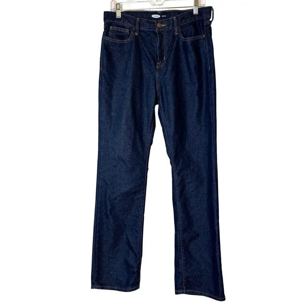 Old Navy Straight Leg Dark Wash Jeans Boys Size 18 NWOT